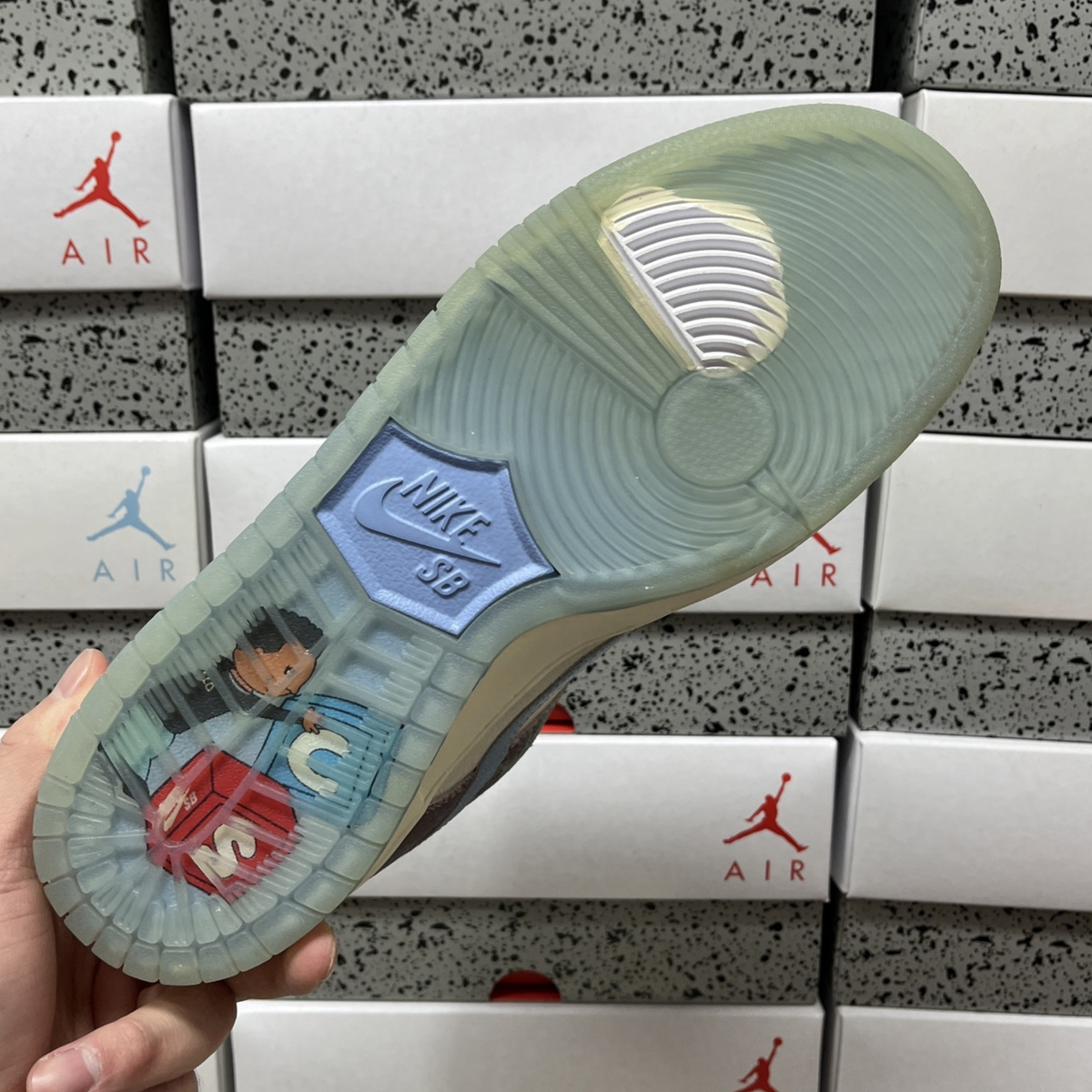 Crenshaw Skate Club X Nike SB Dunk Low - Sail Blue Cedar