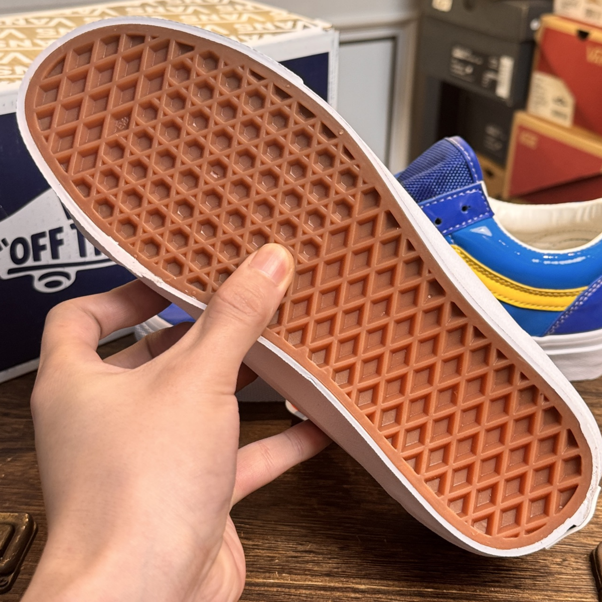 Vans LX Old Skool 36 Patent Leather - Bright Azure