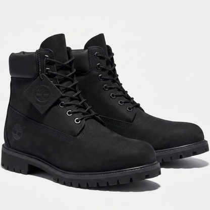 Timberland Premium 6-Inch Waterproof Boot - Black Smooth Leather