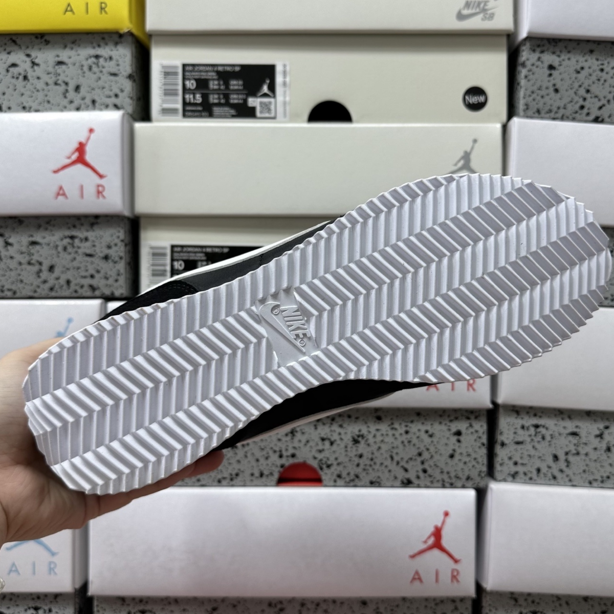 Nike Cortez Textile - Black White