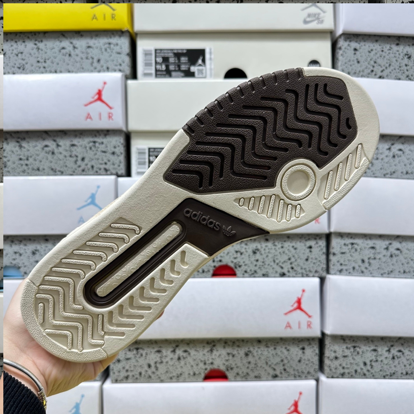 Adidas Drop Step Low 2.0 - Cream White Brown Cardboar
