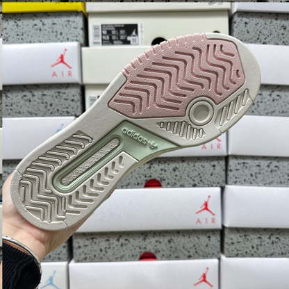 Adidas Drop Step Low 2.0 - White Linen Green / Pink