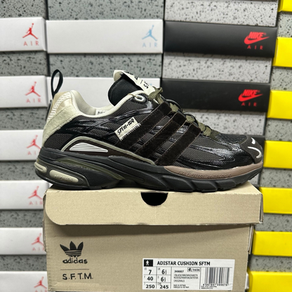 SFTM x Adidas Adistar Cushion - Core Black/Dark Brown