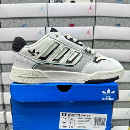 Adidas Drop Step Low 2.0 - White Tint / Core Black / Grey One