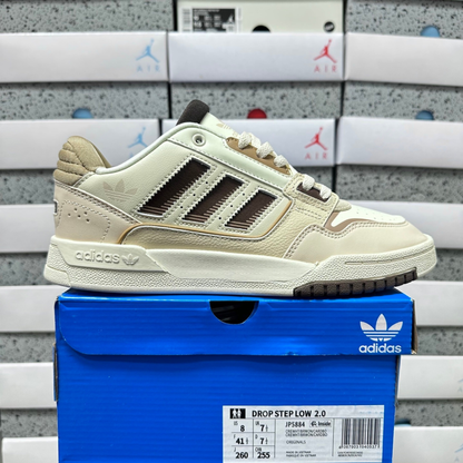 Adidas Drop Step Low 2.0 - Cream White Brown Cardboar