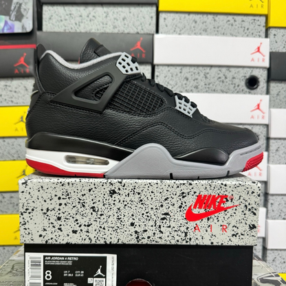 Air Jordan 4 Retro - Bred Reimagined [Tumbled Leather]