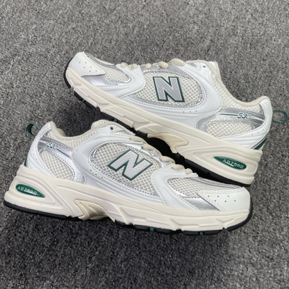 New Balance 530 - White Silver Green