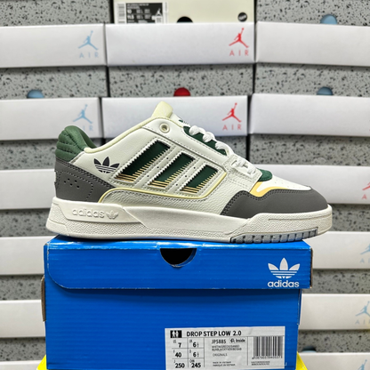 Adidas Drop Step Low 2.0 - White Tint / Collegiate Green / Magic Beige