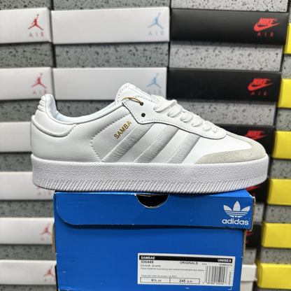 Adidas Samba - Cloud White Silver Metallic