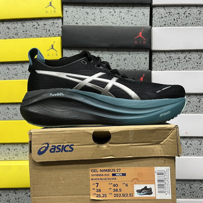 Asics Gel Nimbus 27 - Black / Pure Silver