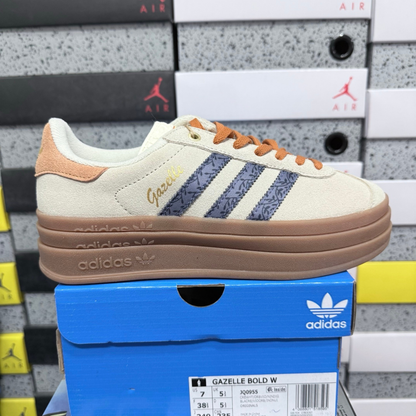 Adidas Gazelle Bold - Cream White Orbit Violet Indigo