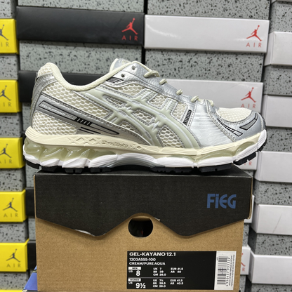 Asics Gel Kayano 12.1 - Cream Pure Silver