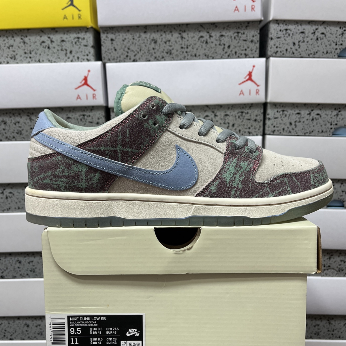 Crenshaw Skate Club X Nike SB Dunk Low - Sail Blue Cedar