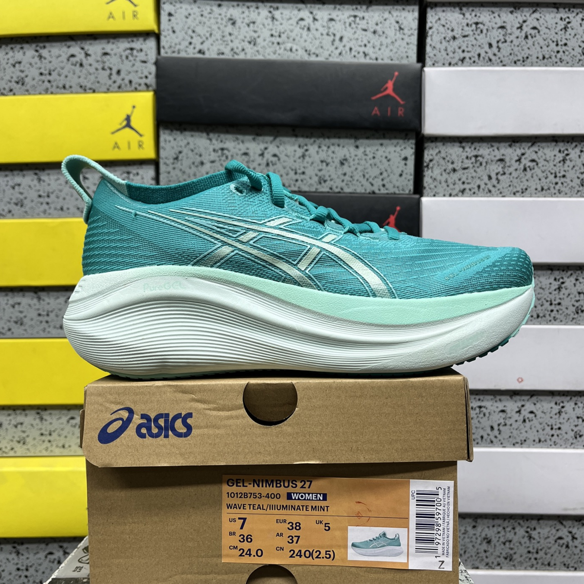 Asics Gel Nimbus 27 - Wave Teal / Illuminate Mint