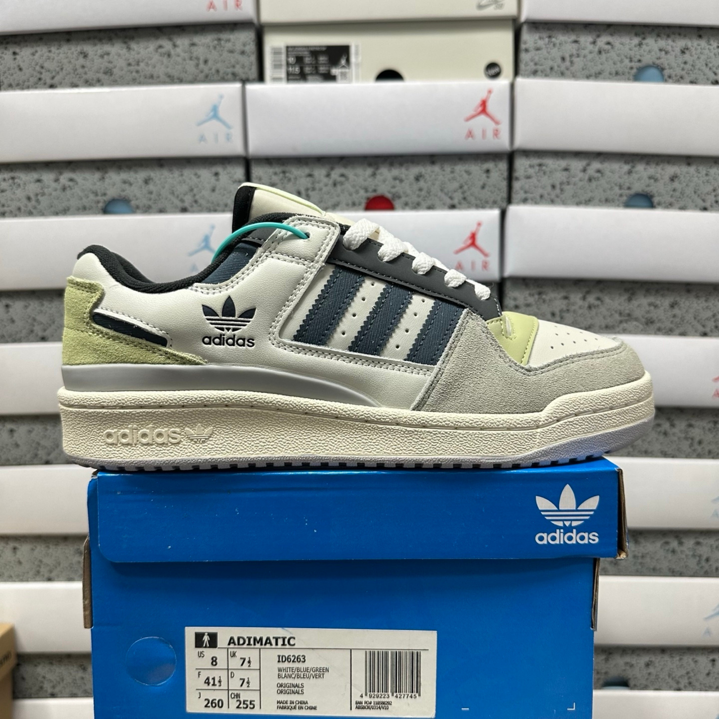 Adidas Forum Low - White Blue Green