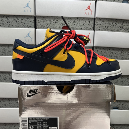 Off-White X Nike SB Dunk Low - University Gold