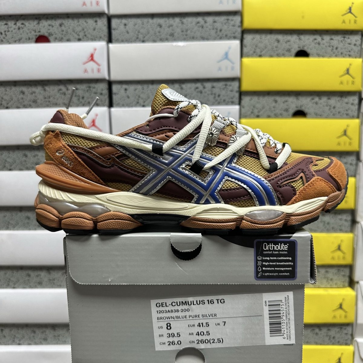 Toga x Asics Gel Cumulus 16 - Brown Blue Pure Silver