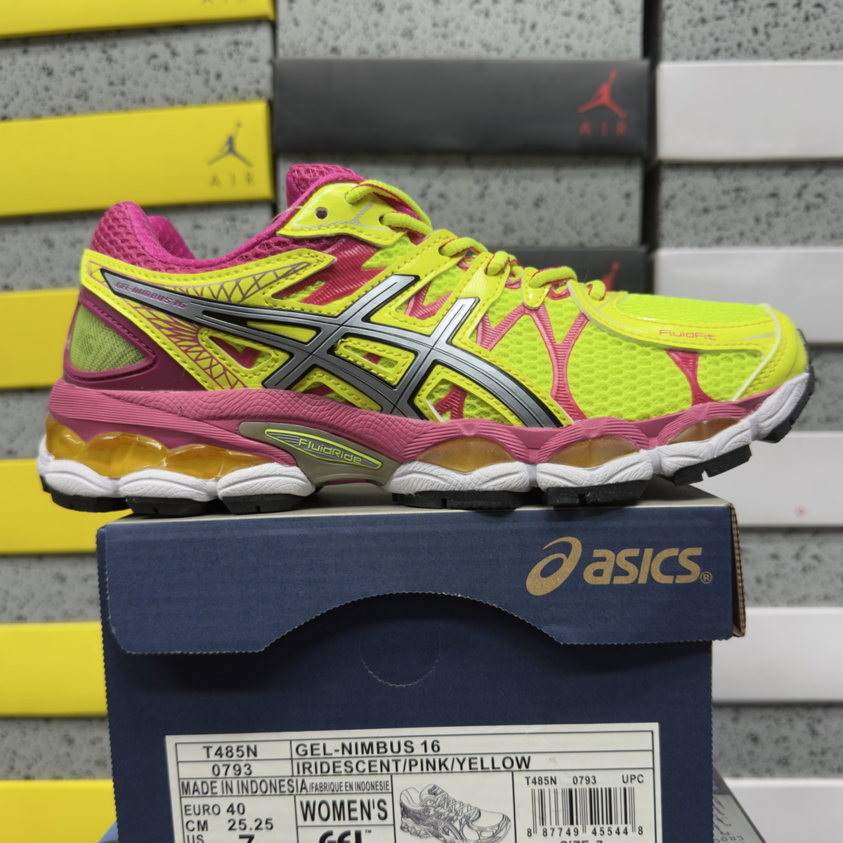 Asics Gel Nimbus 16 - Flash Yellow / Pink / Purple