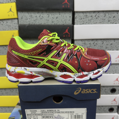 Asics Gel Nimbus 16 NYC - Red / Safety Yellow