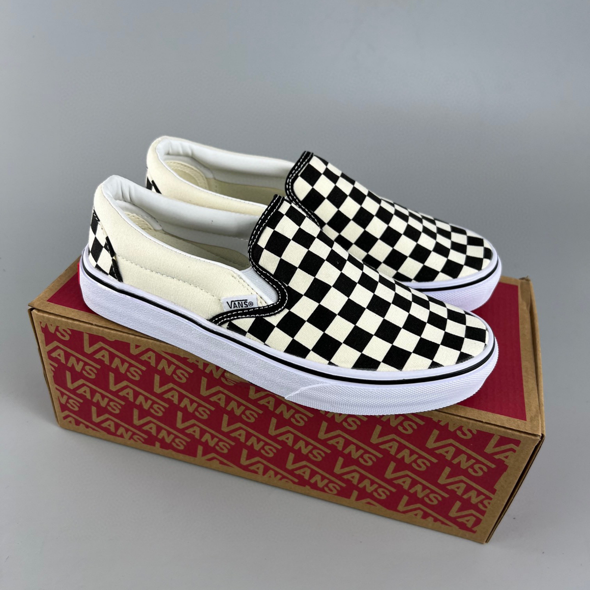 Vans Classic Slip-On Checkerboard - Black/White