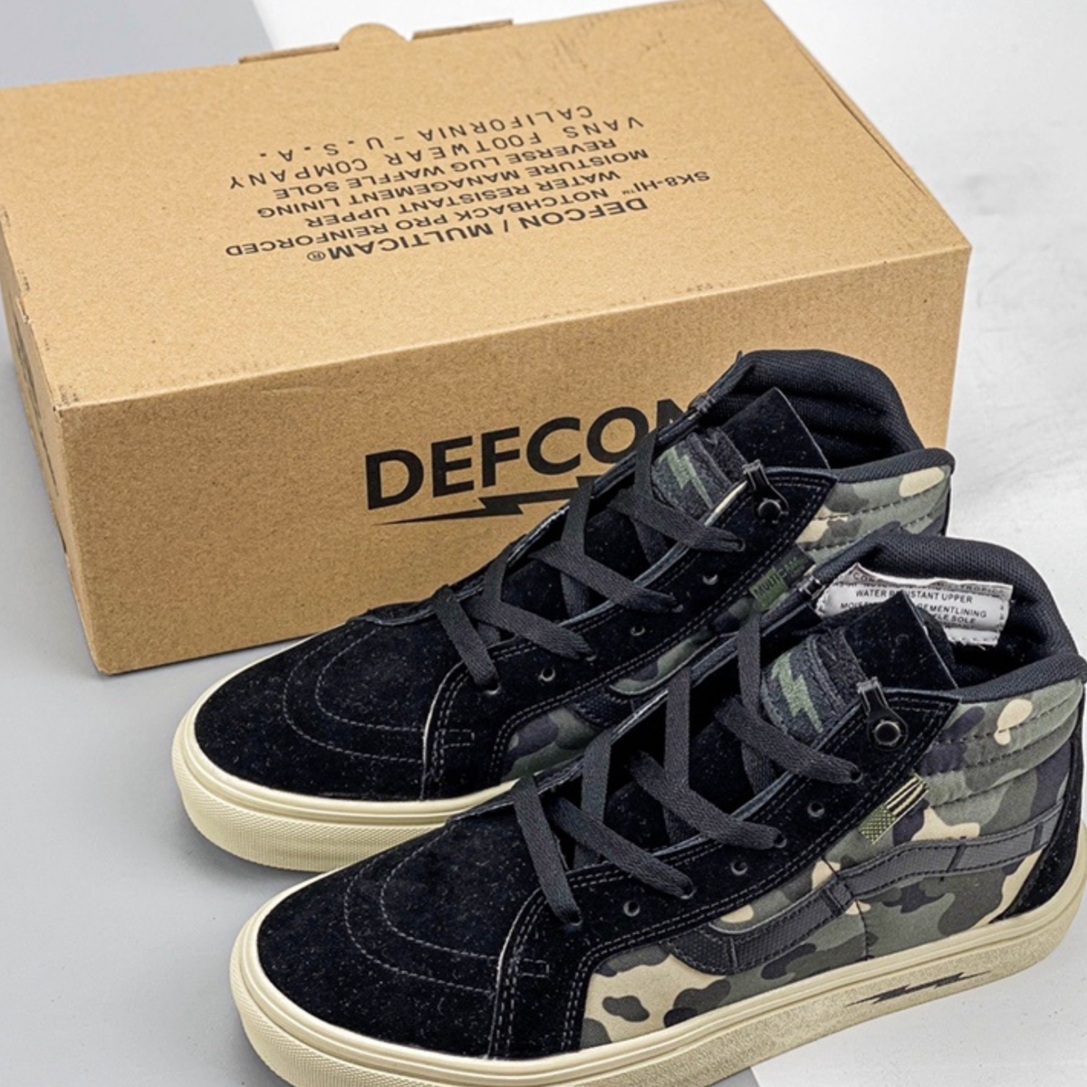 DEFCON X Vans Sk8-Hi Notchback Pro - Multicam Black