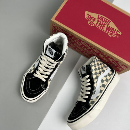 Vans Sk8-Hi Reissue 38 LX Checkerboard - Black/Sage