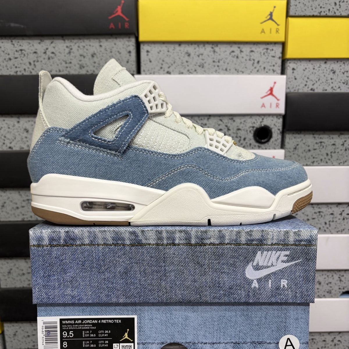 Air Jordan 4 Retro TEX - Worn Blue Denim