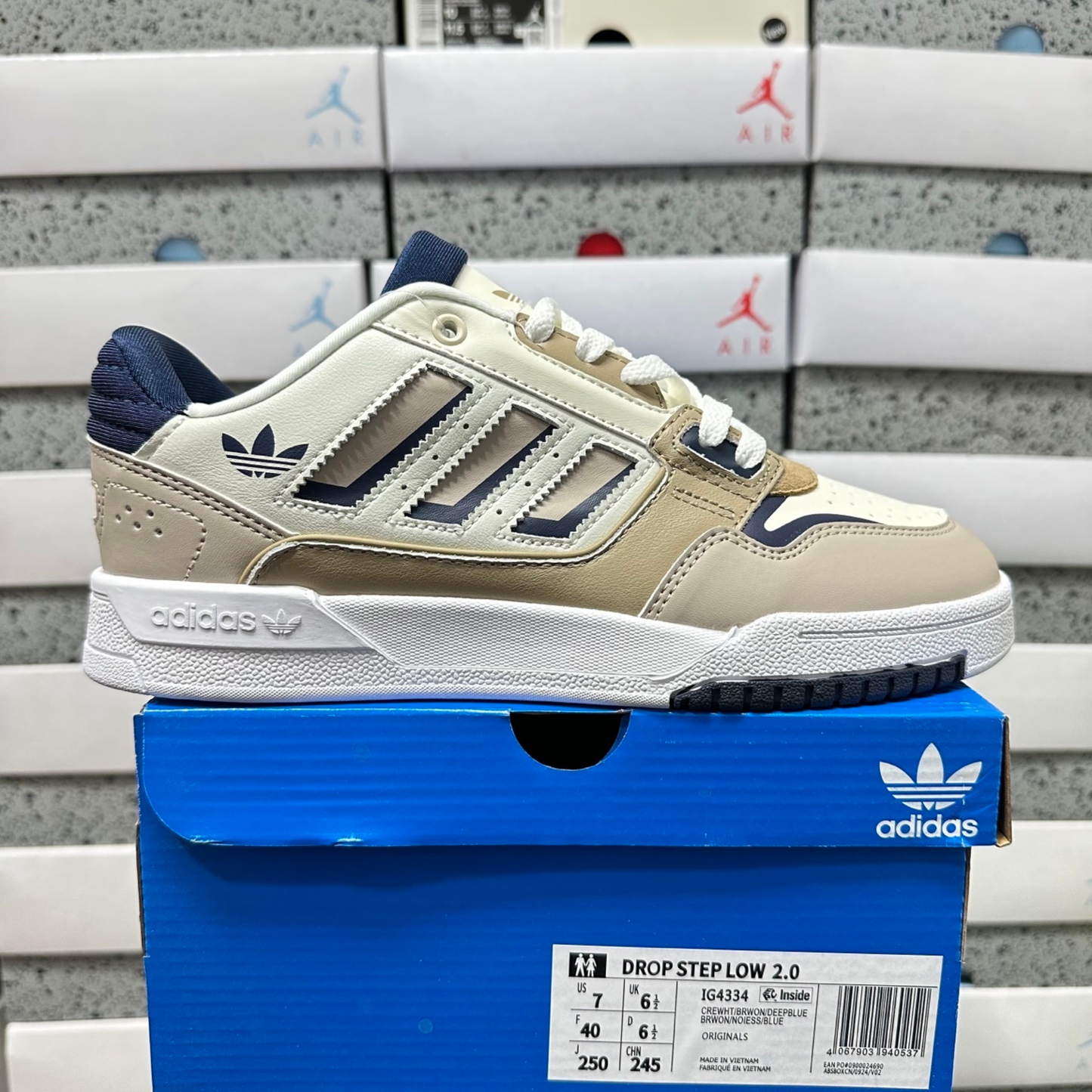 Adidas Drop Step Low 2.0 - White Tint Night Indigo