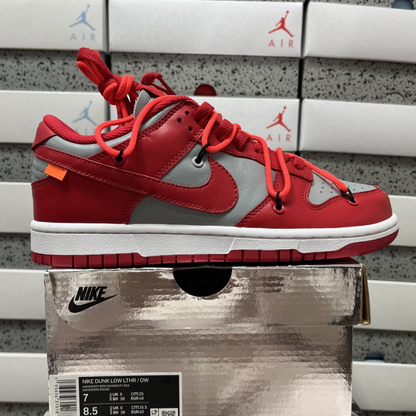 Off-White X Nike SB Dunk Low - University Red