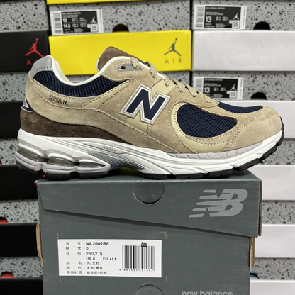 New Balance 2002R - Beige Navy Blue