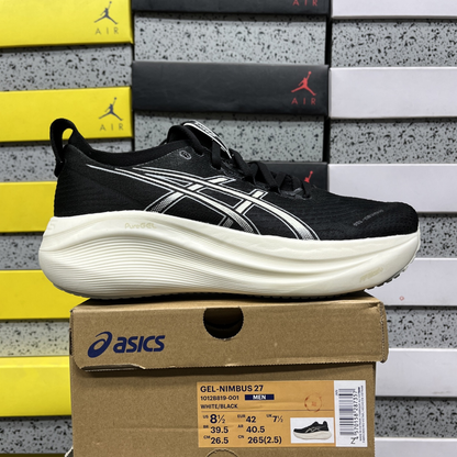 Asics Gel Nimbus 27 - Black / White