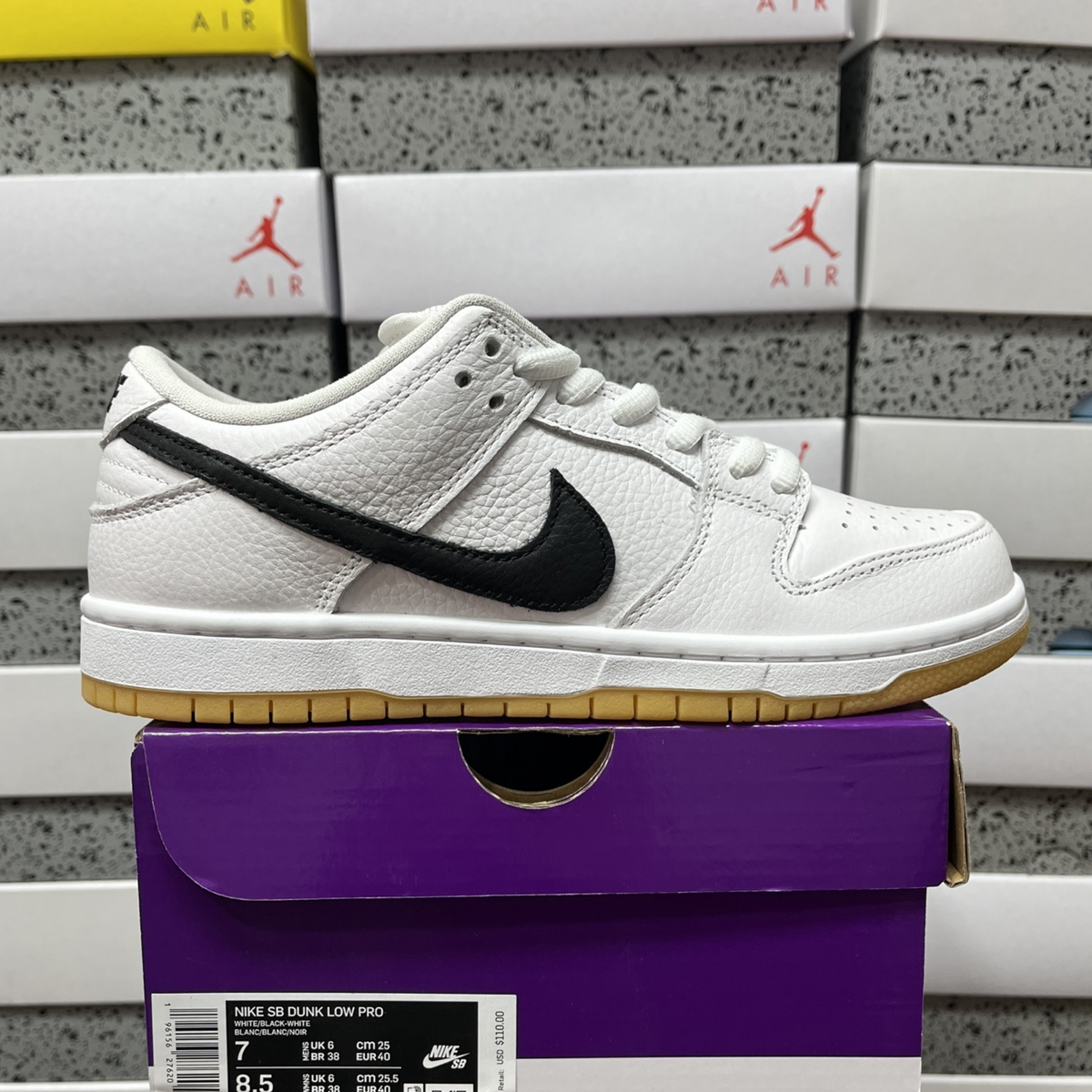 Nike SB Dunk Low Pro - White Gum