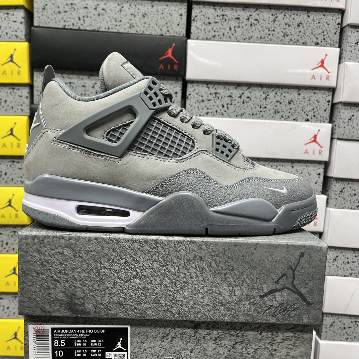 Nigel Sylvester x Air Jordan 4 Retro OG SP - Brick By Brick Grey Anthracite