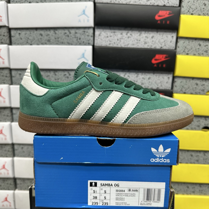 Adidas Samba - Collegiate Green Gum Grey Toe