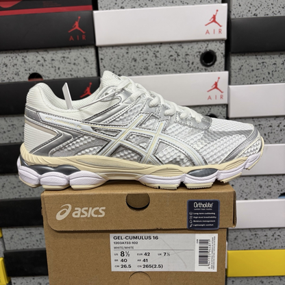 Asics Gel Cumulus 16 - White Pure Silver